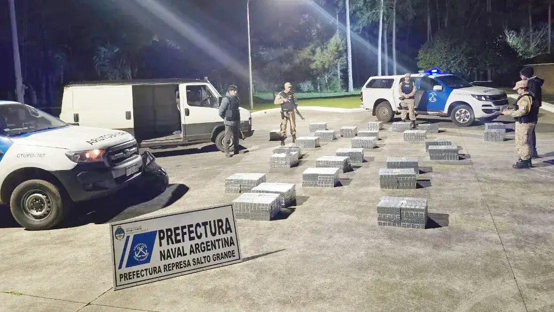 Secuestro de cigarrillos de contrabando en Concordia