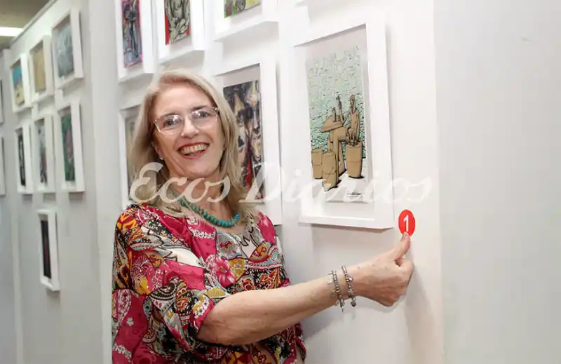 Venta de obras en “Punto Rojo”