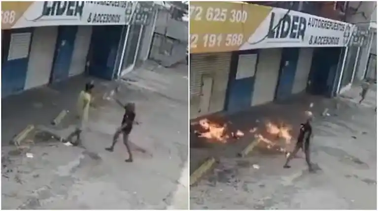 Ninguno de los dos sufrió heridas de gravedad.