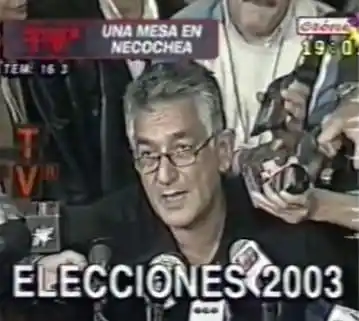 Rodríguez Saa. “Inmortalizó” la mesa 86 de Necochea