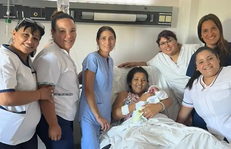 Dairon, el primer bebé del 2026 en Concordia nació este viernes 2 de enero