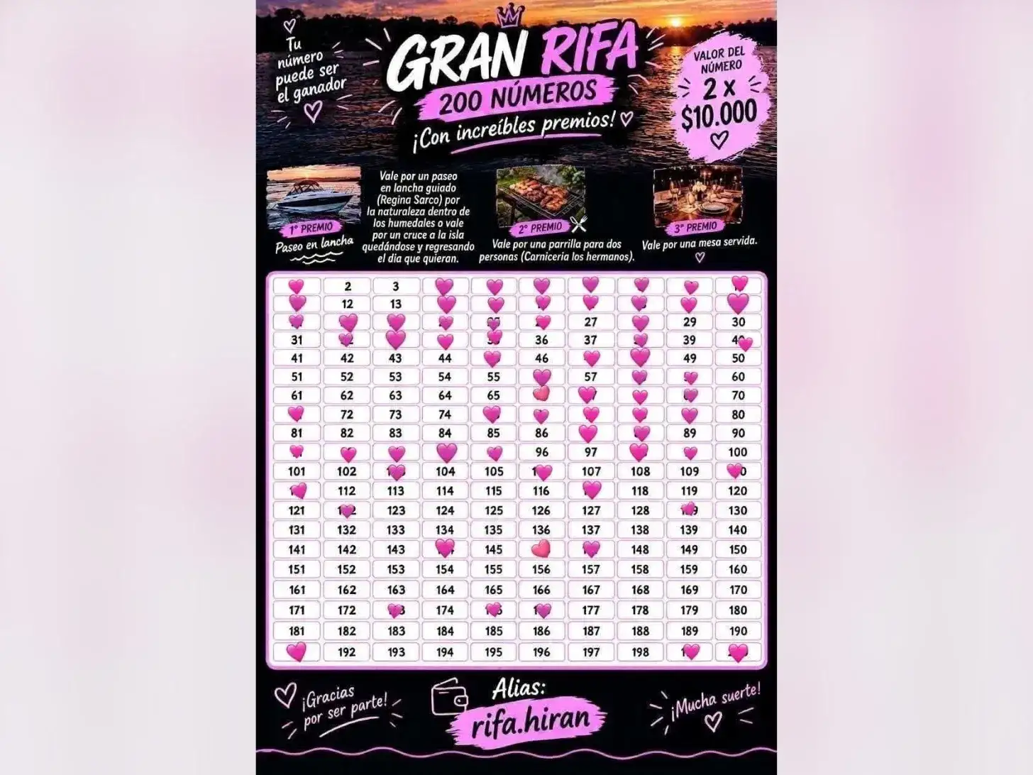 rifa solidaria hiran homann