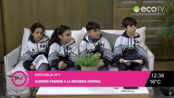 Alumnos de la escuela primaria  Nº1 de primaria presentaron un proyecto para medir la huella de carbono