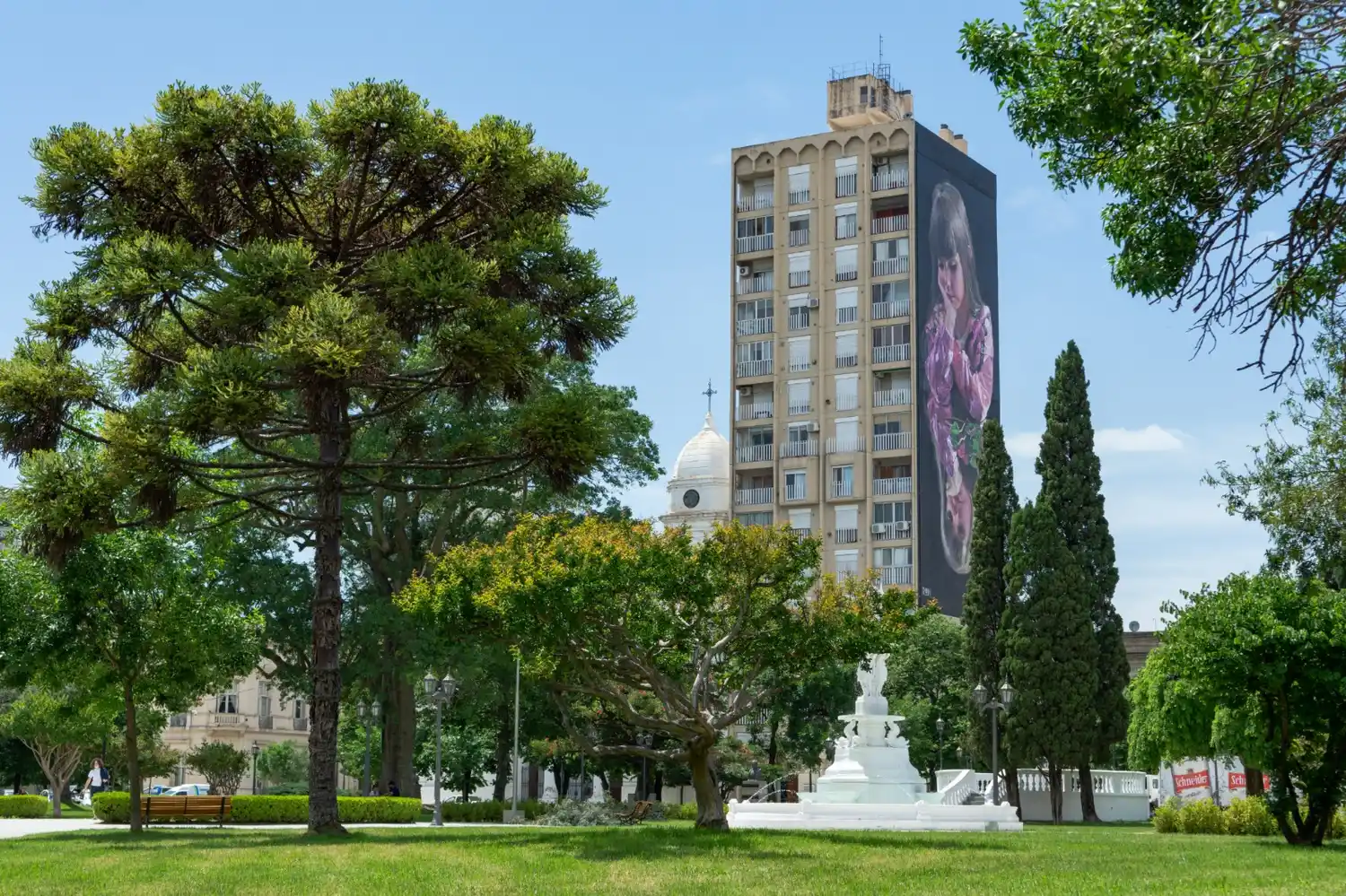 Plaza Mitre de San Nicolás, espacio elegido para la realización del encuentro convocado por la comunidad therian.