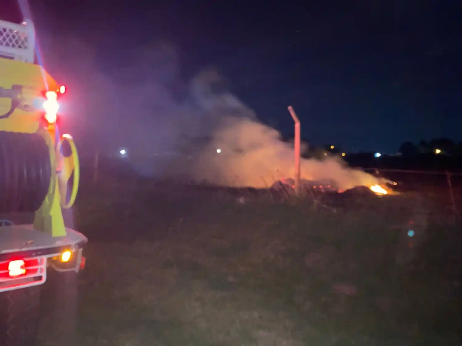 El terreno afectado por las llamas.