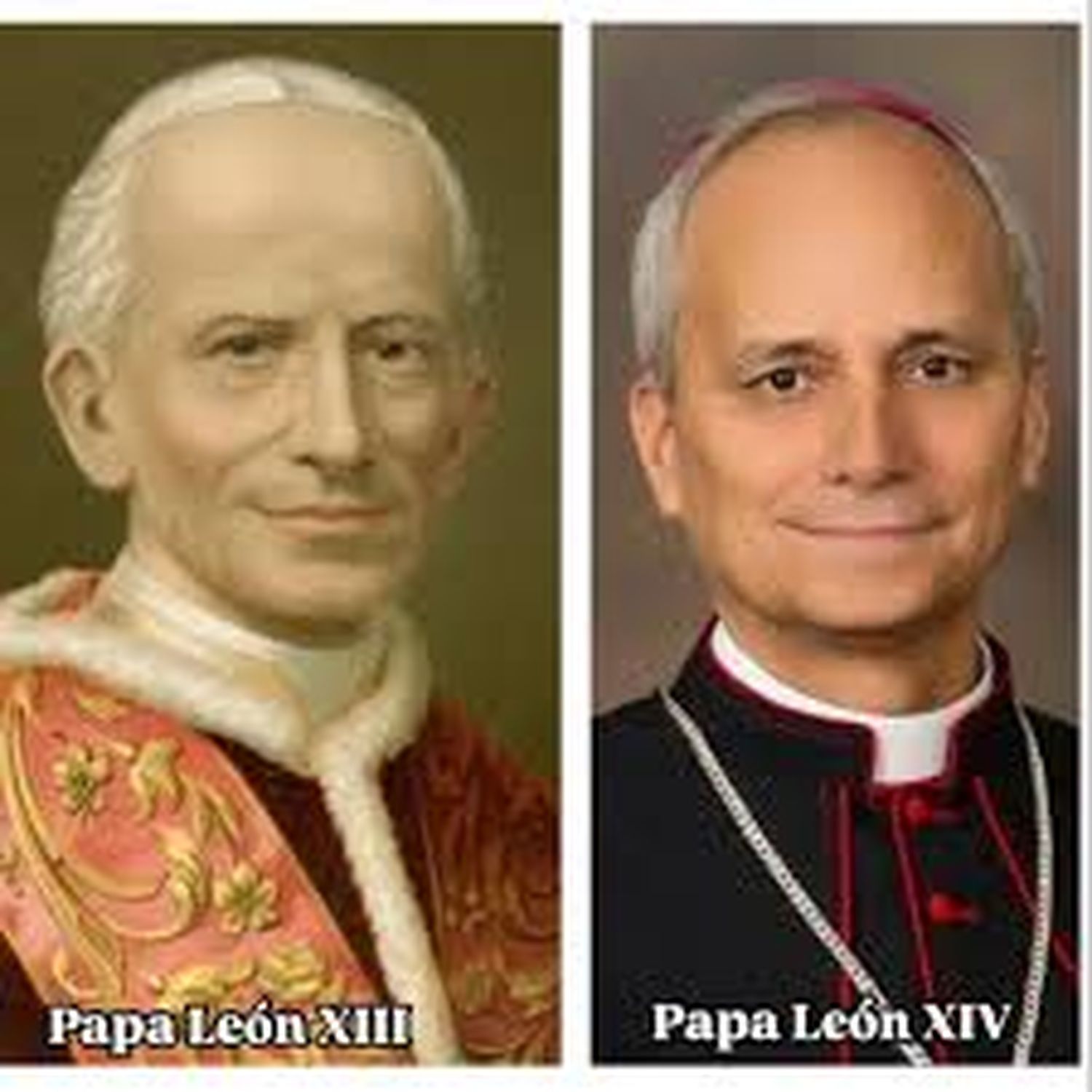 Papas León XIII y León XIV