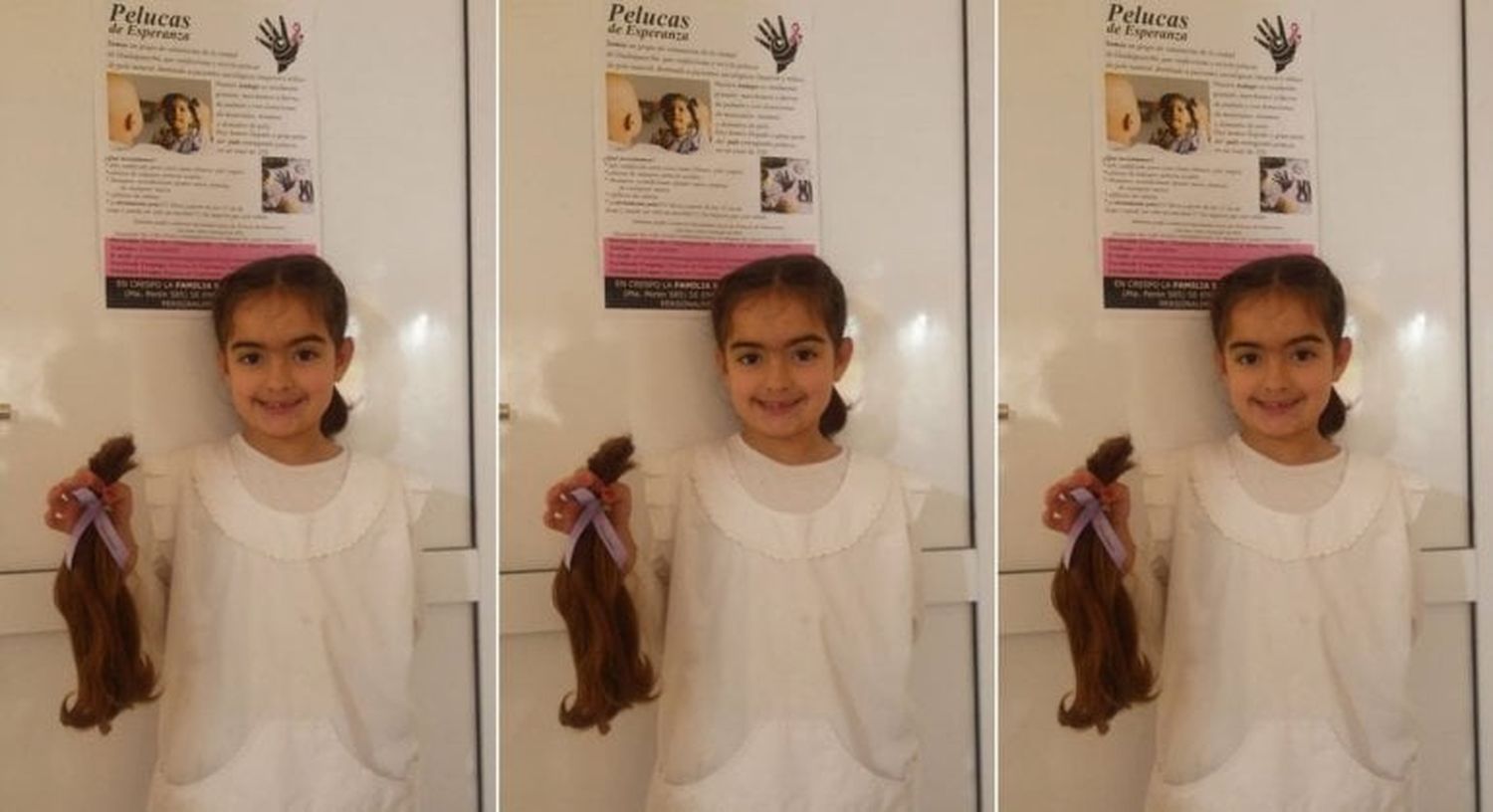 Entrerriana de 7 años dona su pelo para pelucas para pacientes con cáncer