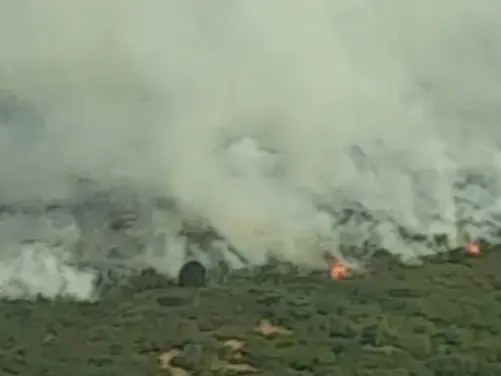 Los incendios en la Patagonia argentina se intensifican. Foto: Gentileza.