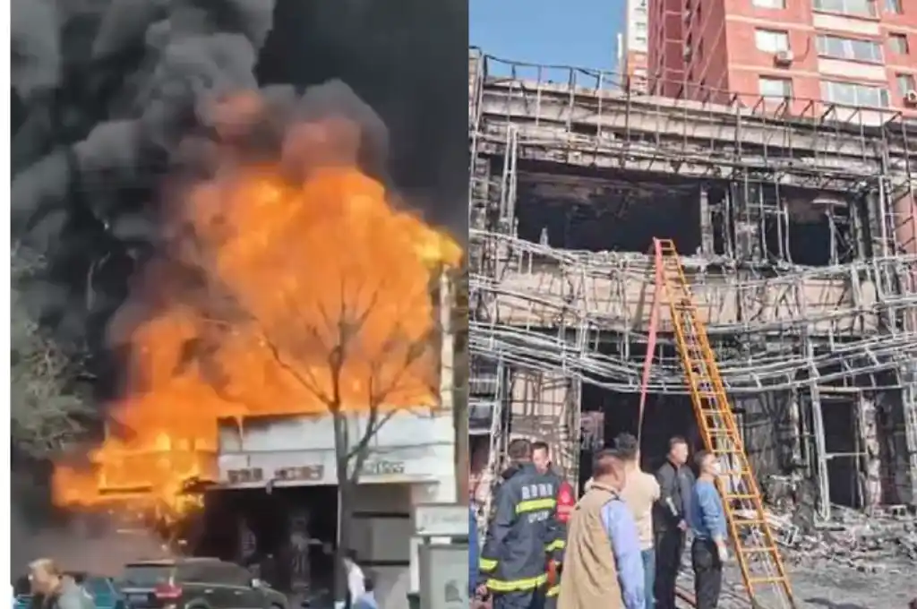 22 camiones de bomberos y 85 efectivos fueron desplegados en el lugar.