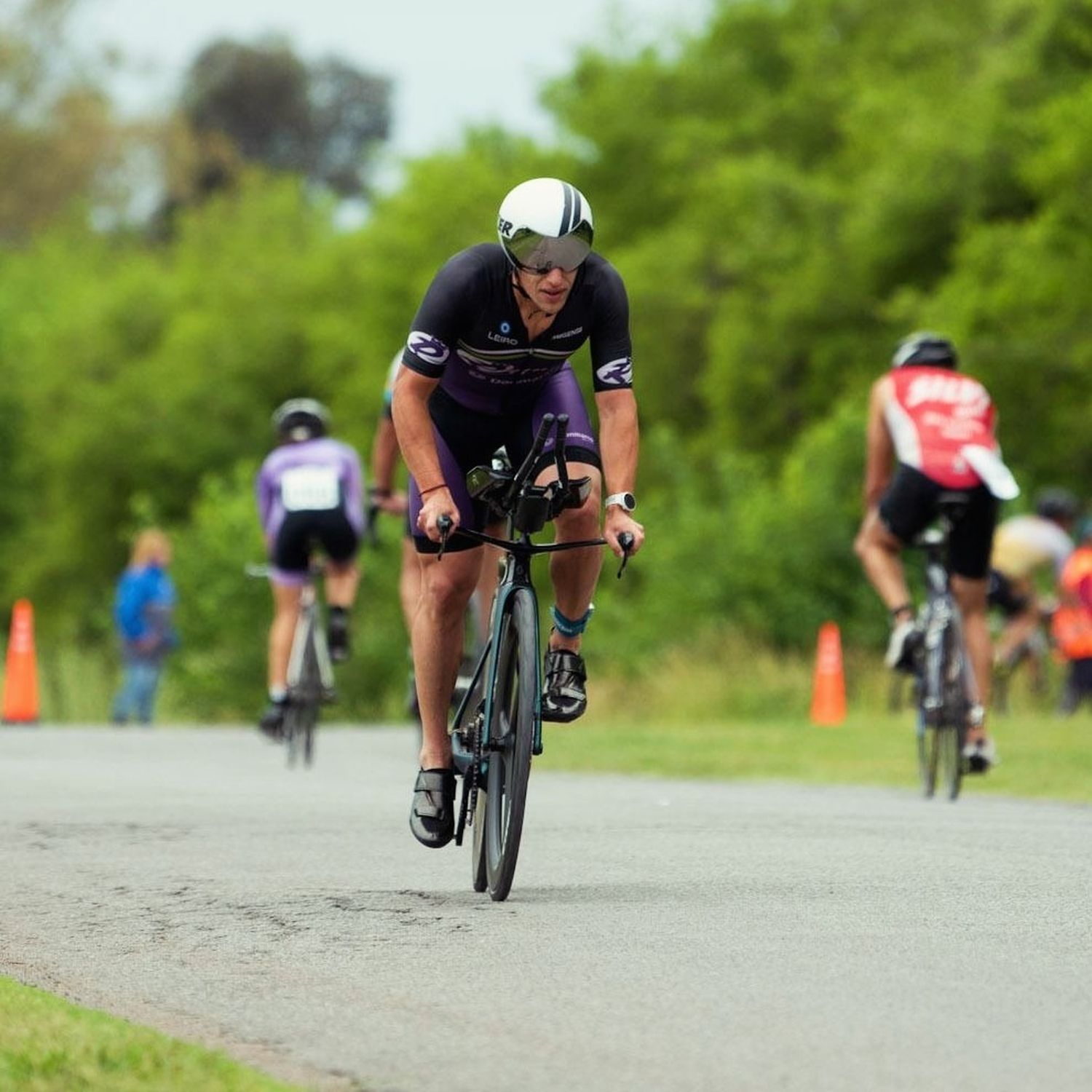 El triatleta bonaerense reconoce que el ciclismo es la disciplina en la que más se destaca.