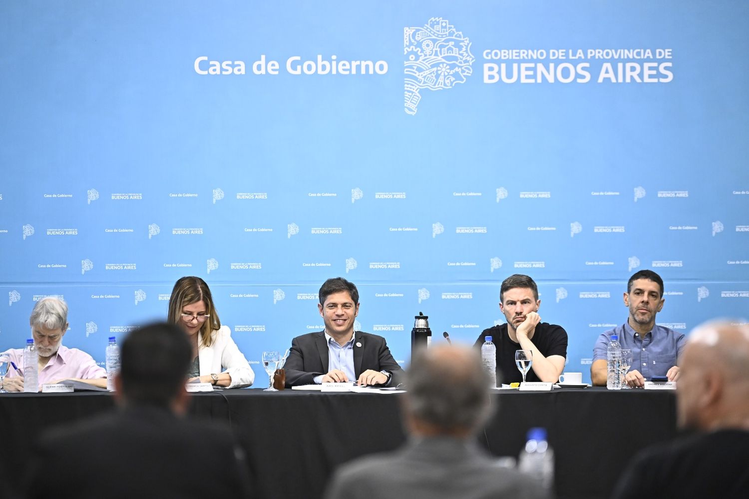 La presidenta del Instituto Cultural y el ministro de Producción acompañaron a Kicillof.