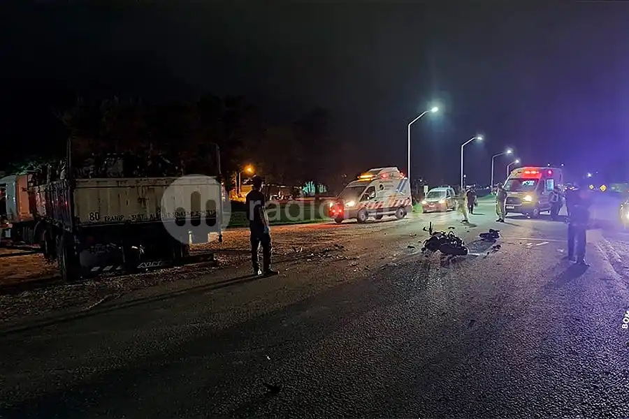 Fuerte accidente sobre la Ruta Nacional 34: un motociclista tuvo que ser internado en Rafaela
