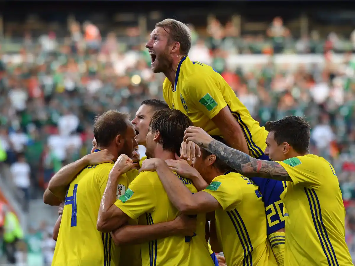 Suecia goleó a México, pero festejaron los dos