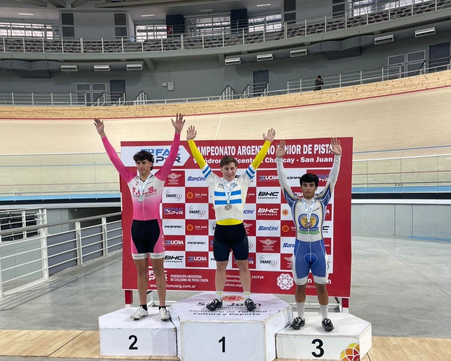 El sanfrancisqueño ocupó el lugar más alto del podio en todas las pruebas que participó.