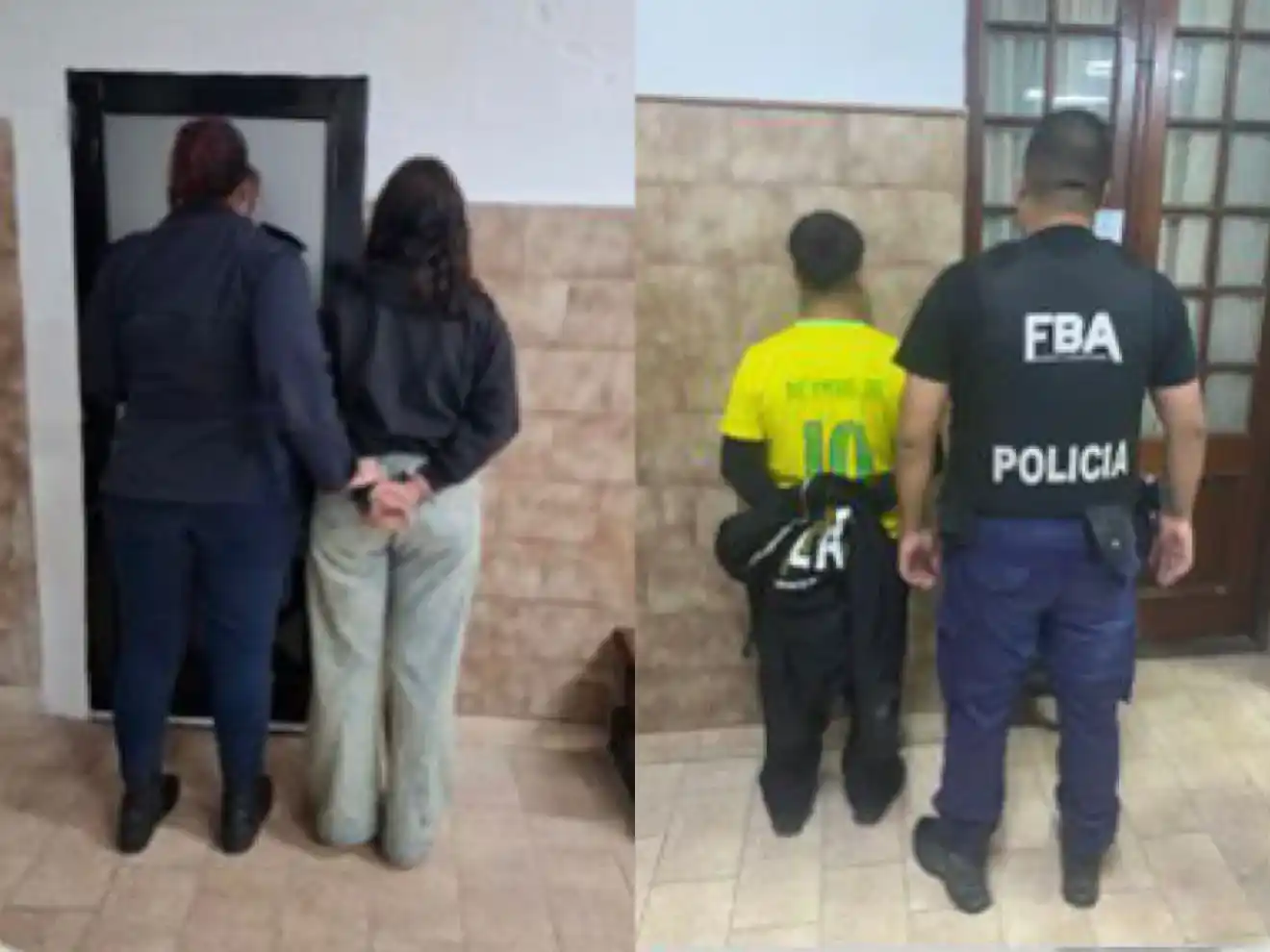 Dos jóvenes fueron aprehendidos tras intentar fugarse y agredir a efectivos policiales.