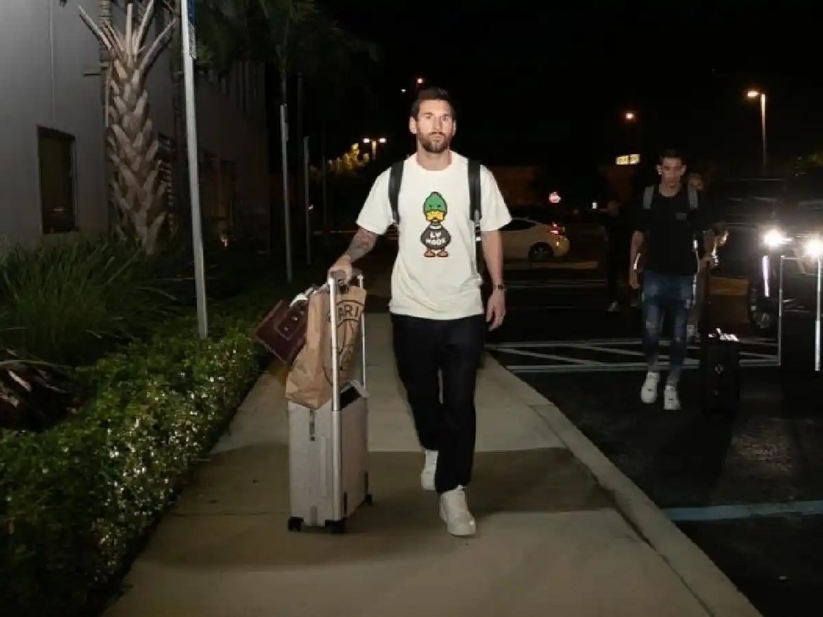 Lionel Messi llegó a Miami para afrontar los últimos amistosos previos a Qatar