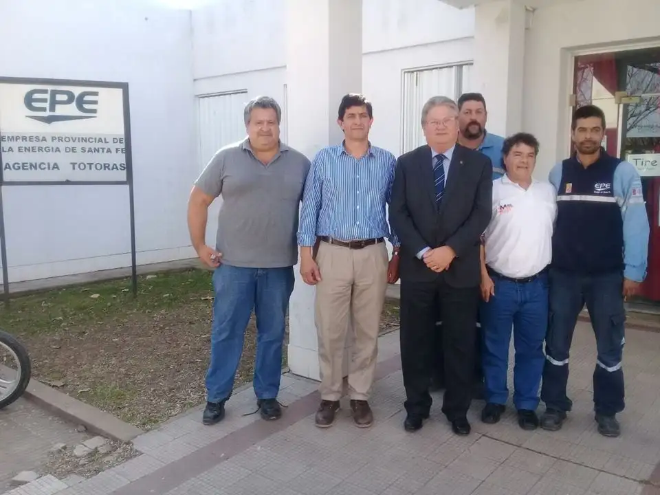 Fascendini entregó aportes en Totoras y Carcarañá