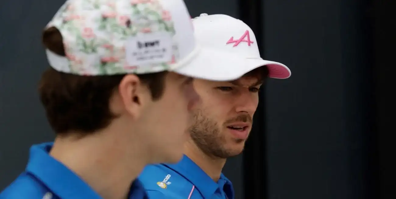 Franco Colapinto y Pierre Gasly. Reuters.