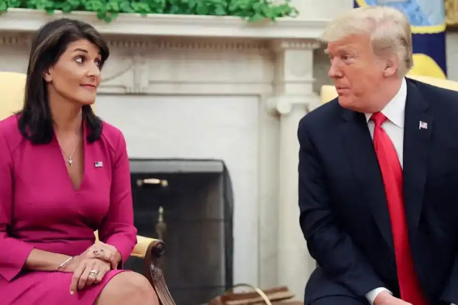 Trump y su rival republicana Nikki Haley</p><p>Reuters /NA