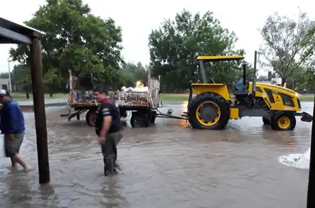 Por las lluvias, hay campos anegados en Santa Fe