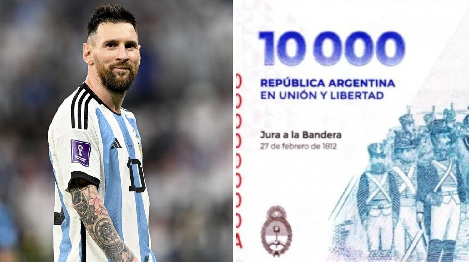 "Se está generando el mito de la presencia de Messi en el severo del billete de $10.000. ¿Vos lo ves?", consultó un usuario.