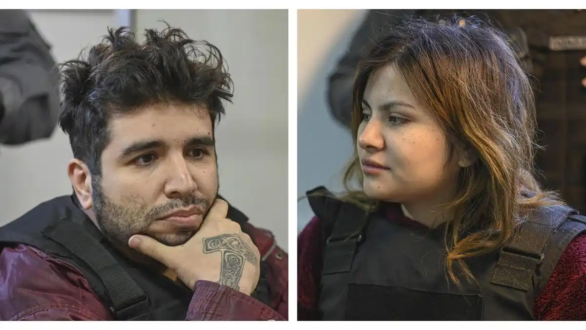 Fernando Sabag Montiel y Brenda Uliarte.