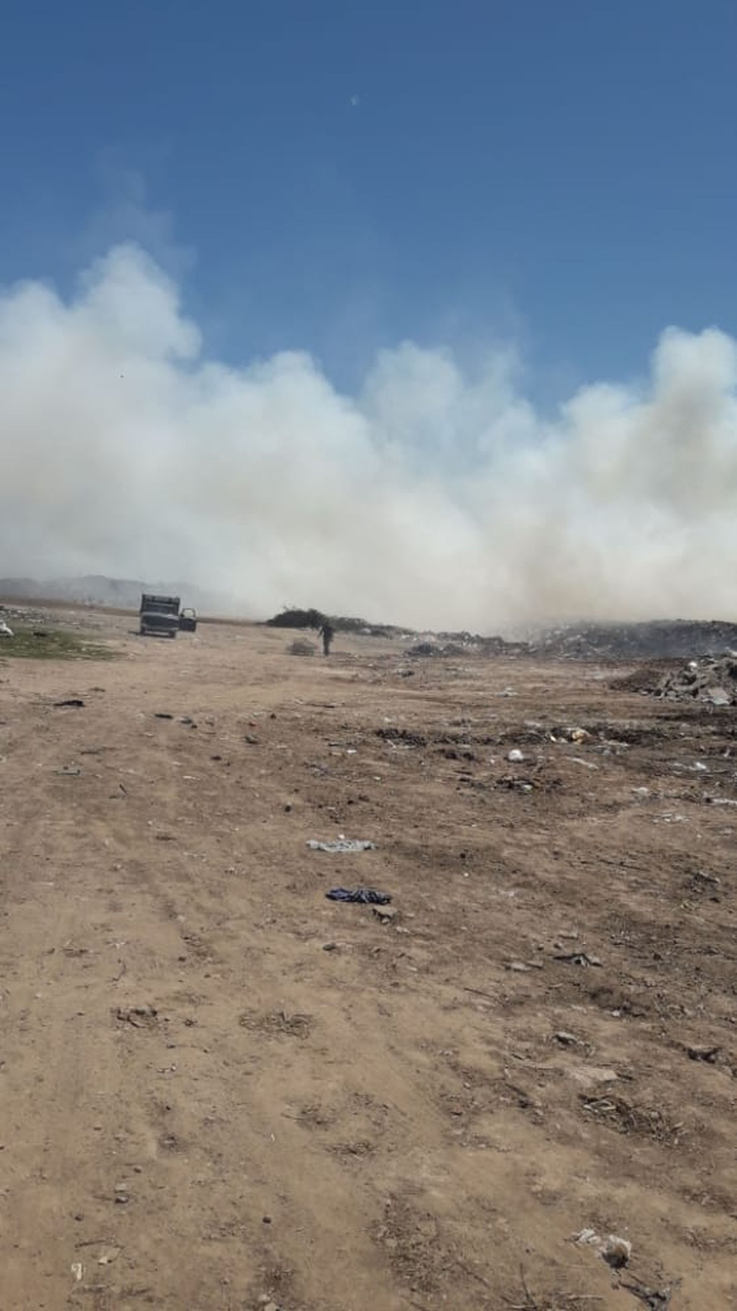 Humo en el basural