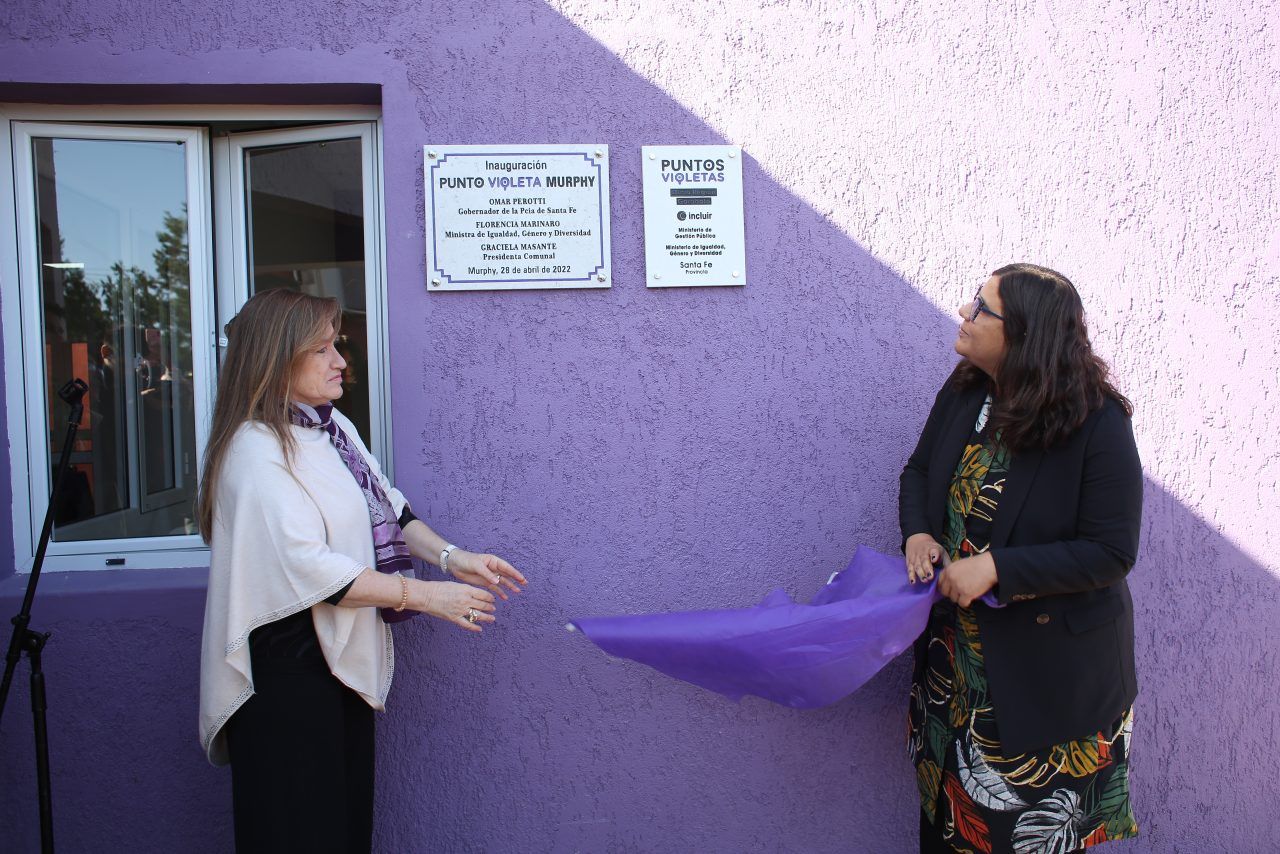 Se inauguró el Punto Violeta de Murphy y se suscribieron convenios con la región