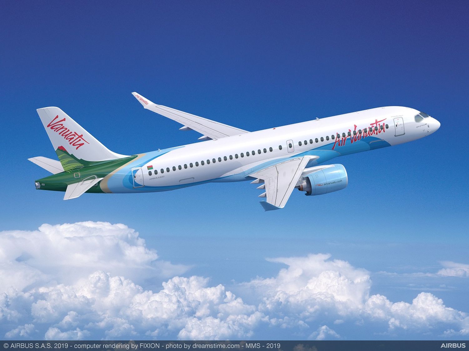 Air Vanuatu hará debutar al Airbus A220 en el Pacífico