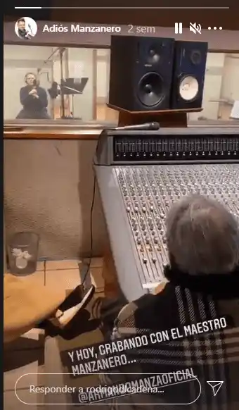 Manzanero grabó hasta el día antes de su hospitalización. Foto: Instagram