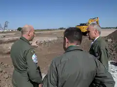 Las instalaciones para recibir a los F-16 llevan un 90 por ciento de avance