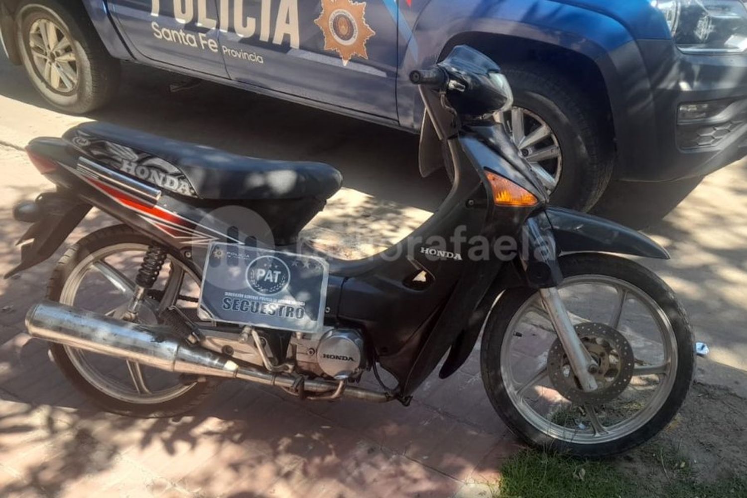 El domingo, la PAT halló una moto que había sido robada pocas horas antes