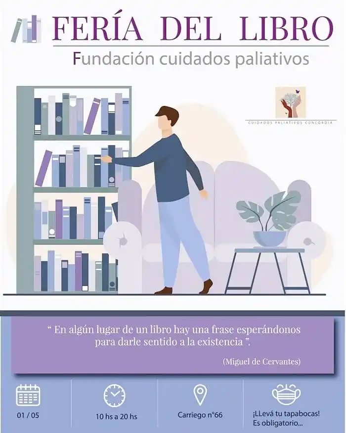 FERIA DEL LIBRO EN LA  FUNDACI�N CUIDADOS  PALIATIVOS CONCORDIA