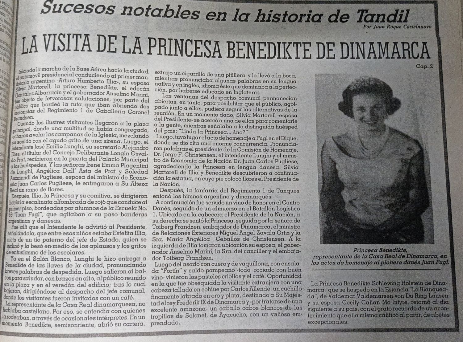 La visita de la princesa Benedikte de Dinamarca - Cap. 2.