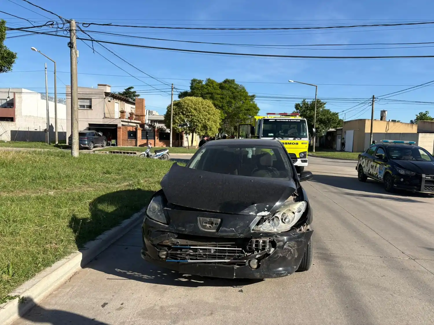 El Renault Megane fue uno de los protagonistas del encontronazo. Foto. BVVT