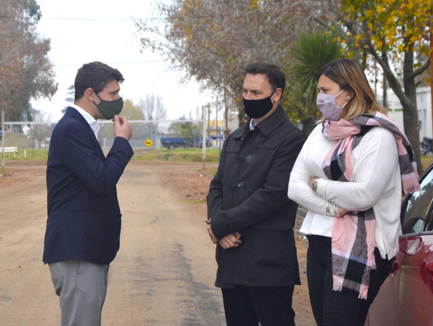 Orciani y Enrico junto a las instituciones de la región