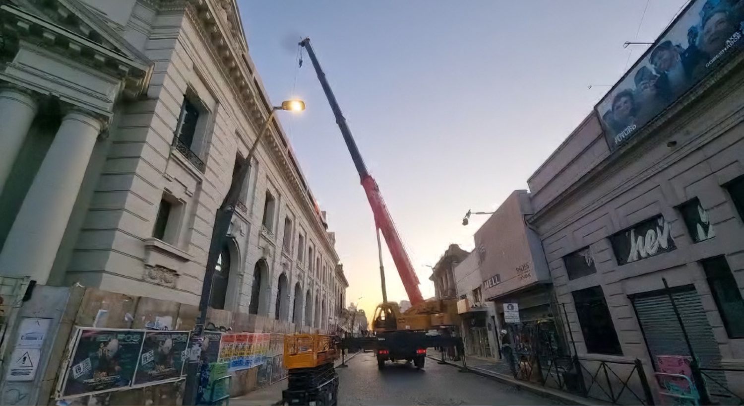 Por trabajos en el Paseo del Banco, el tránsito estuvo interrumpido.