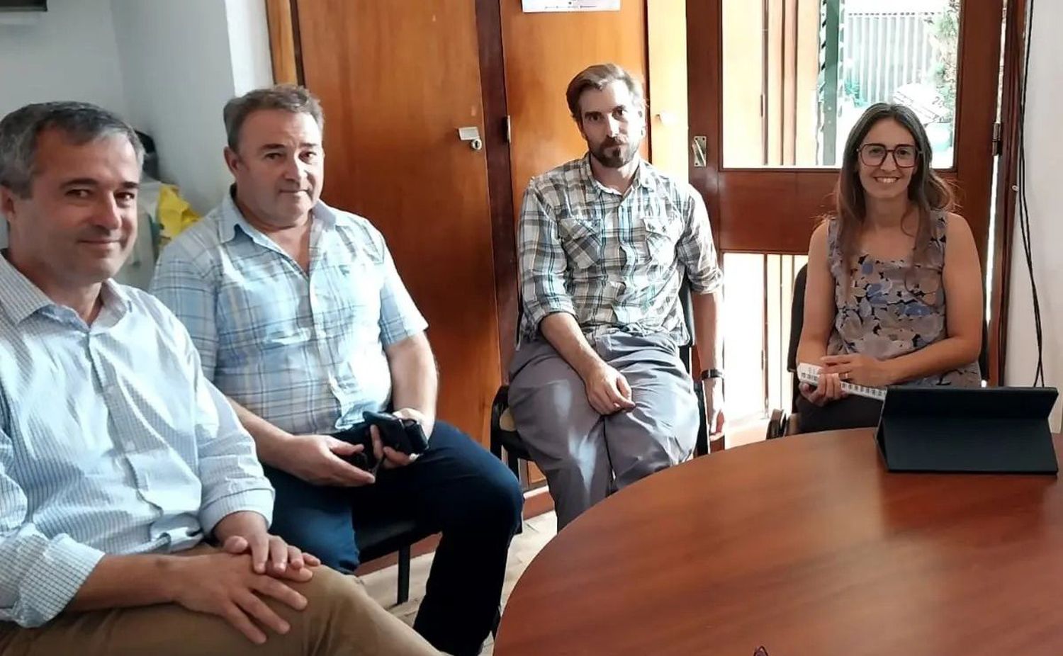 Gestiones. Barrena se reunió con funcionarios de entes provinciales