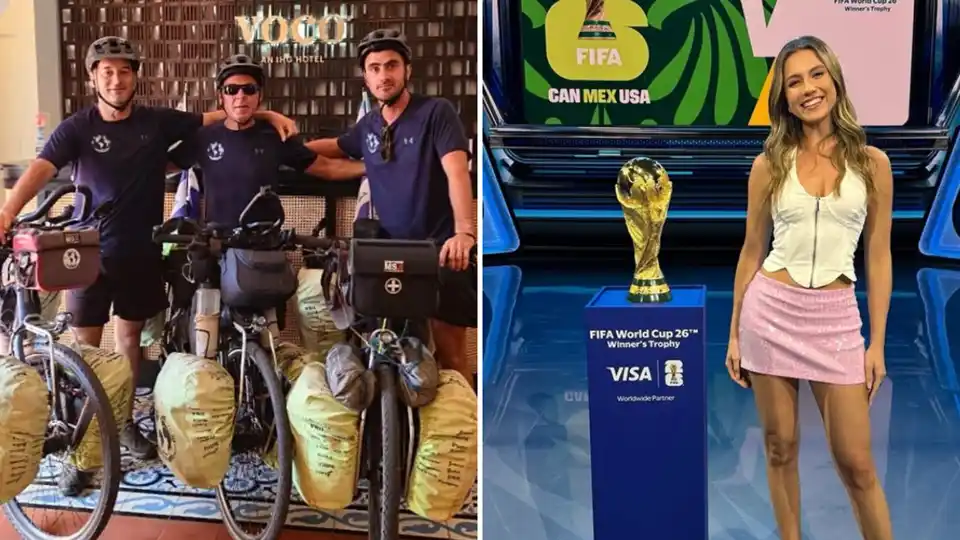 Los gualeguaychuenses sean unidos: la emotiva entrevista de una presentadora de la ciudad a los biciviajeros en México