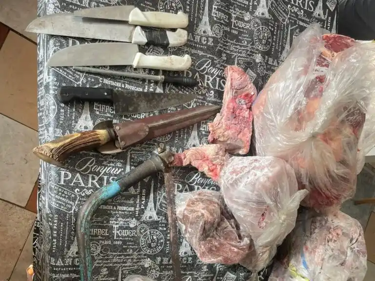 Algunos de los materiales y cortes secuestrados tras los allanamientos.