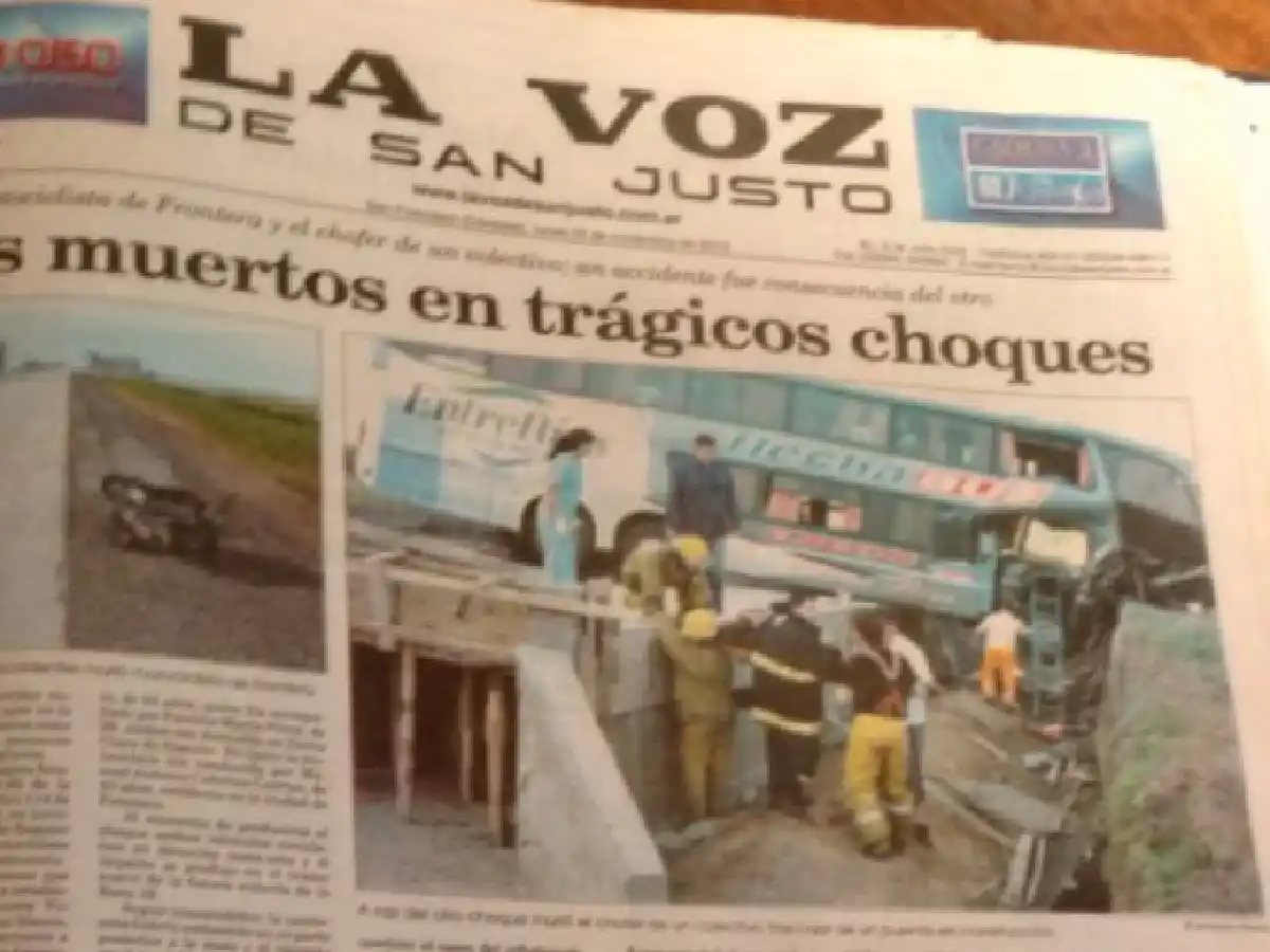 En 2010, un chofer de colectivo murió tras accidente camino a Córdoba  