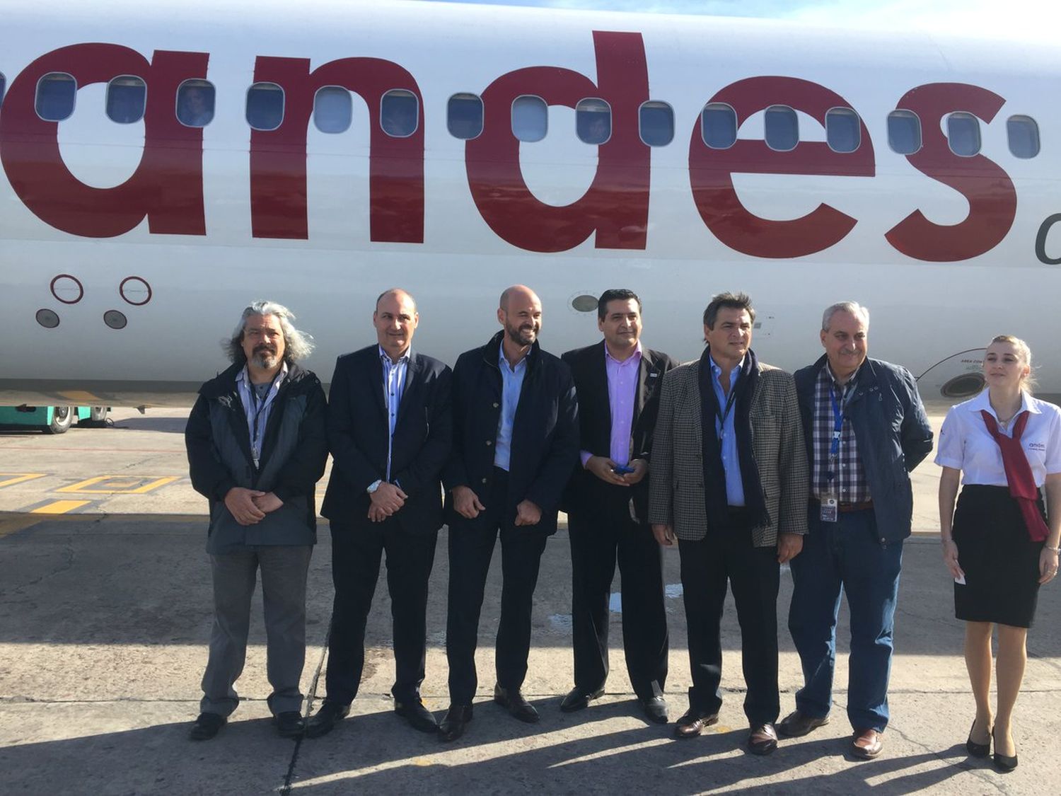 Andes Líneas Aéreas inauguró sus vuelos a Termas de Río Hondo