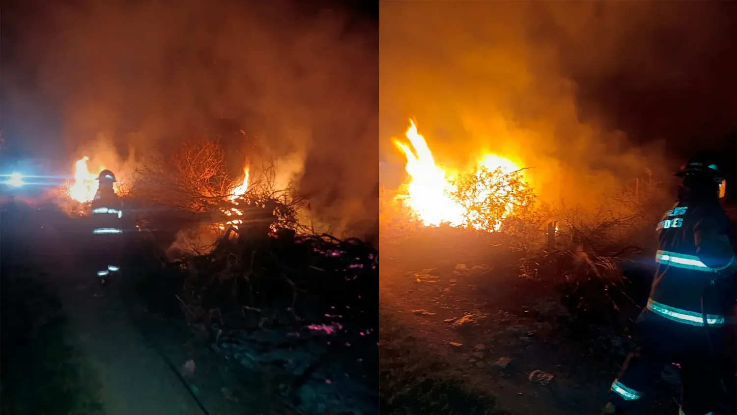 Bomberos extinguieron un incendio de pasturas en el sector norte de Rafaela