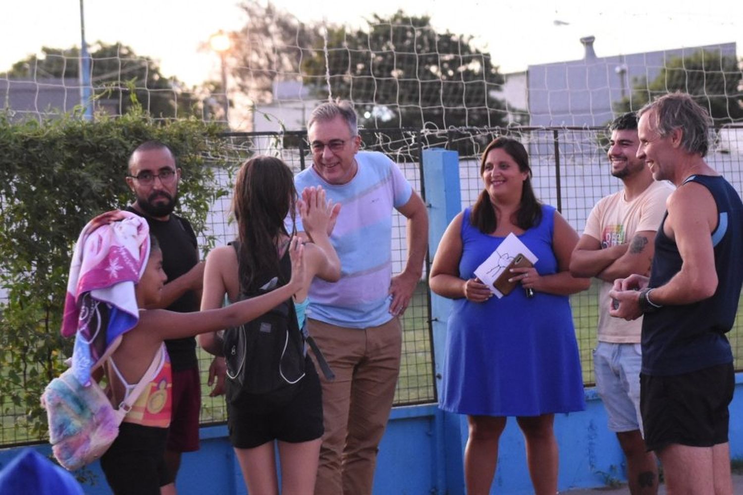 Luis Castellano visitó el Centro de Día Rafaela Oeste