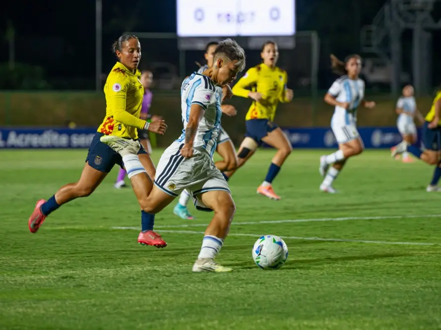Argentina cayó 1 a 0 ante Ecuador y el se mide con Brasil.Foto: AFA