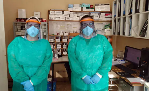 Entregaron protectores faciales realizados en San Cayetano