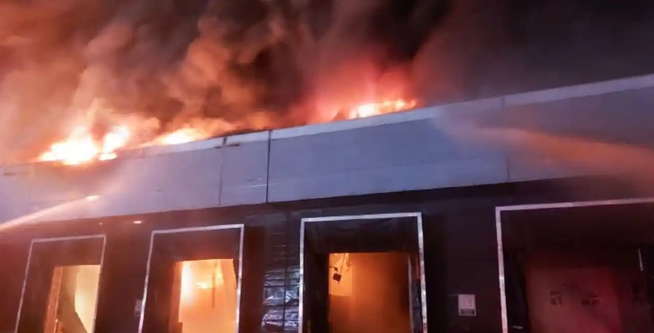 Se incendió un depósito de San Fernando