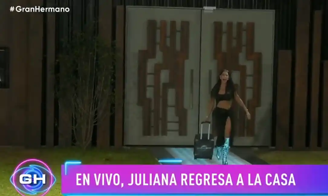 Repechaje en GH: la venadense Juliana Diaz volvió a la casa, gracias al voto de sus compañeros