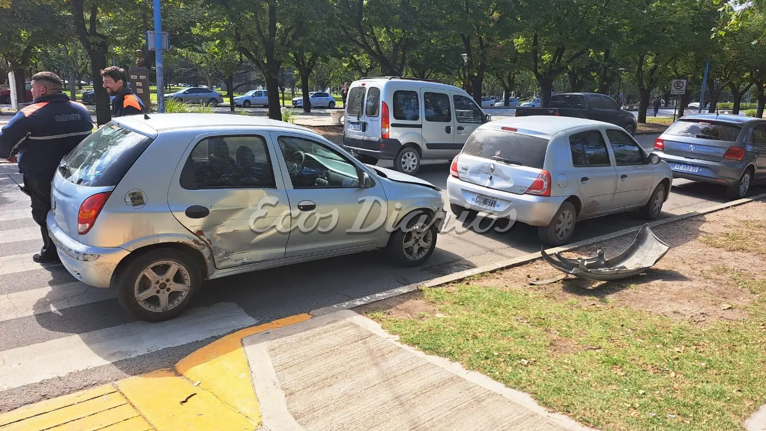 Triple choque en 59 y 60