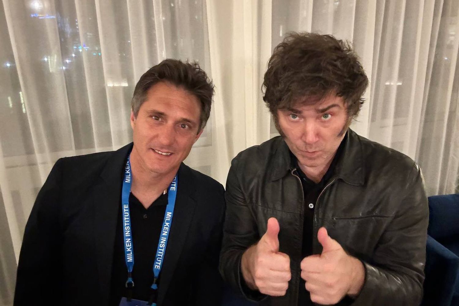 Milei se reunió con Guillermo Barros Schelotto en Estados Unidos